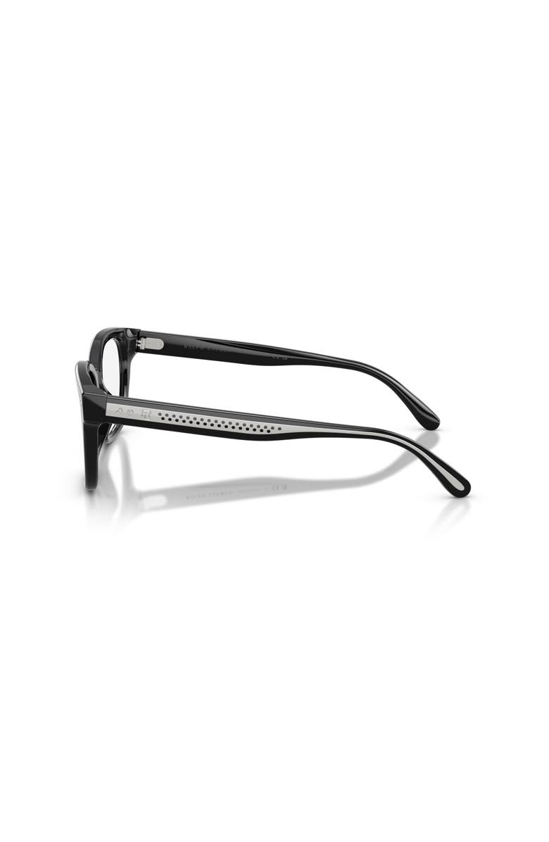 Ralph Lauren 52mm Rectangle optical glasses, Alternate, color, Black