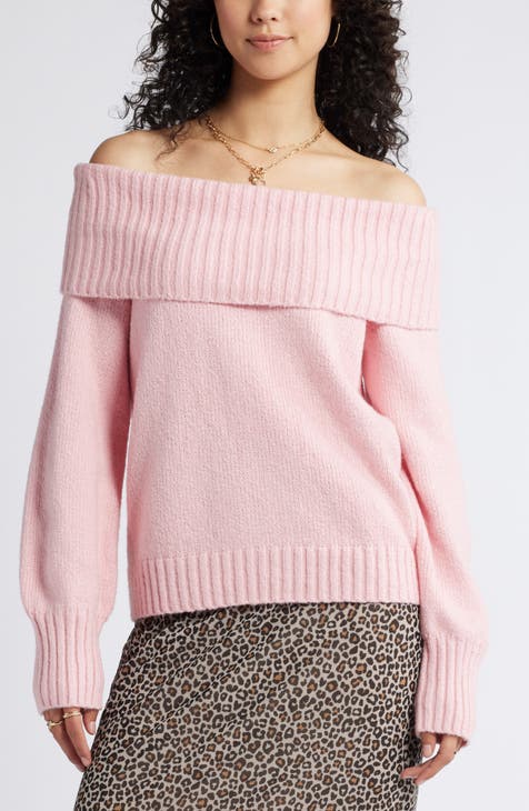 Pink sweater nordstrom best sale