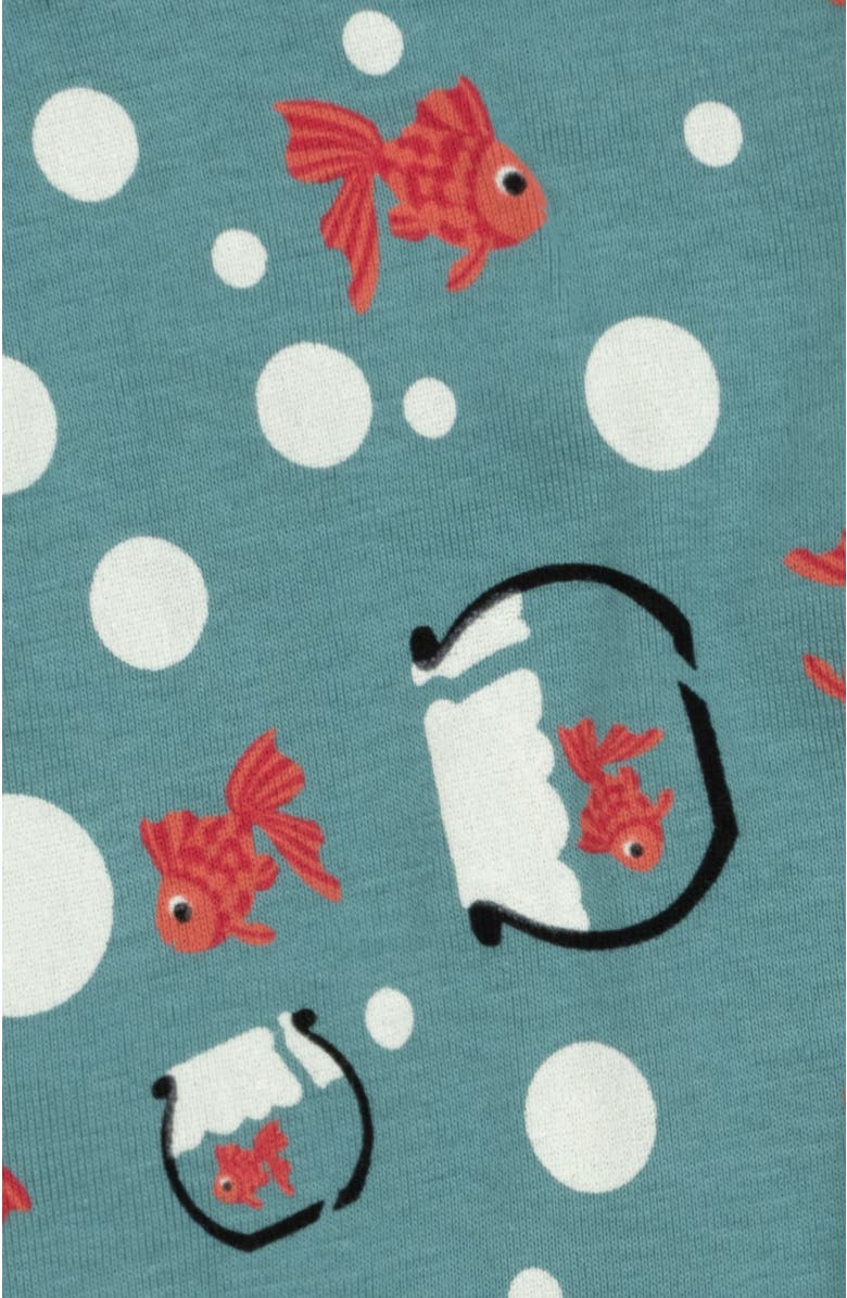 Leveret Kids Two-Piece Cotton Printed Matching Family Pajamas, Playful Graphics, Alternate, color, Fish Tank