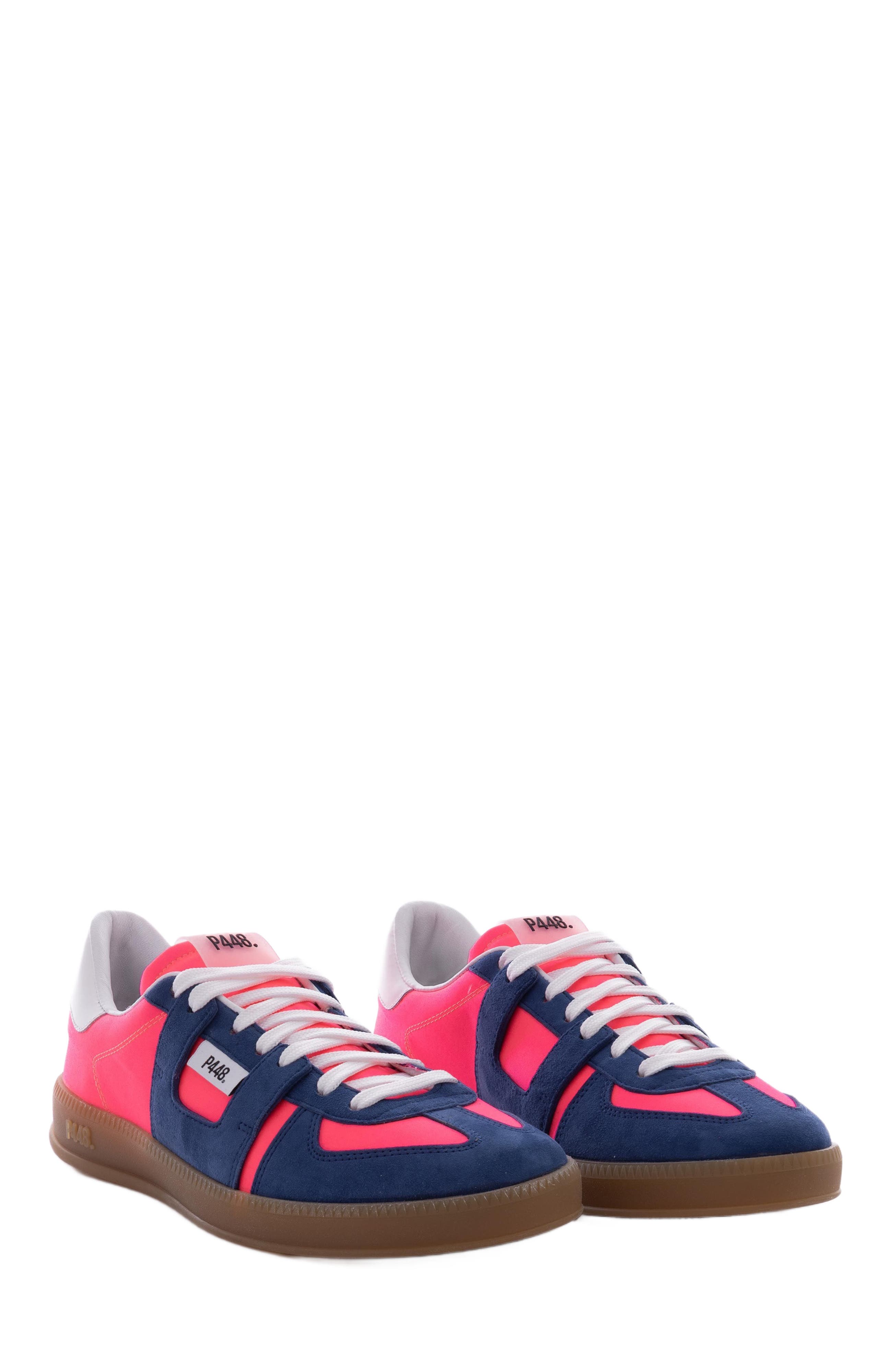 P448 Monza Sneaker, Alternate, color, Neon Pink