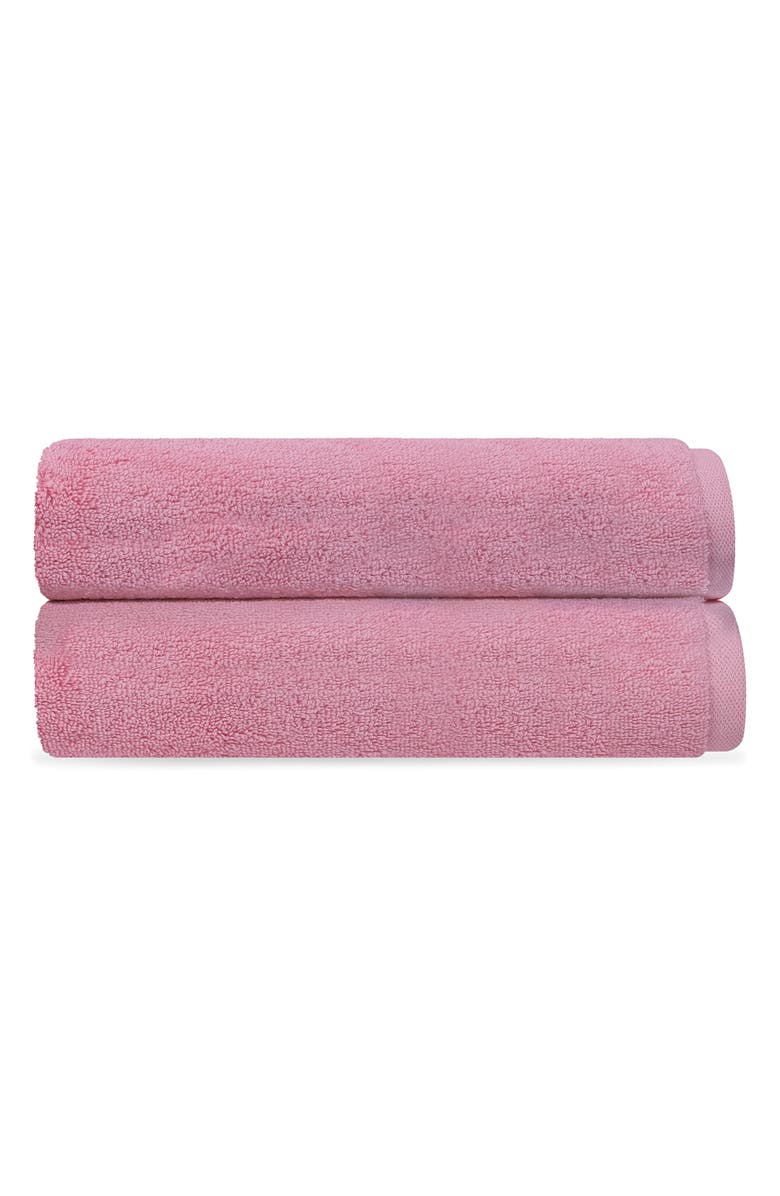 Brooks Brothers Puresoft 2-Piece Turkish Cotton Bath Towel Set, Main, color, Pink