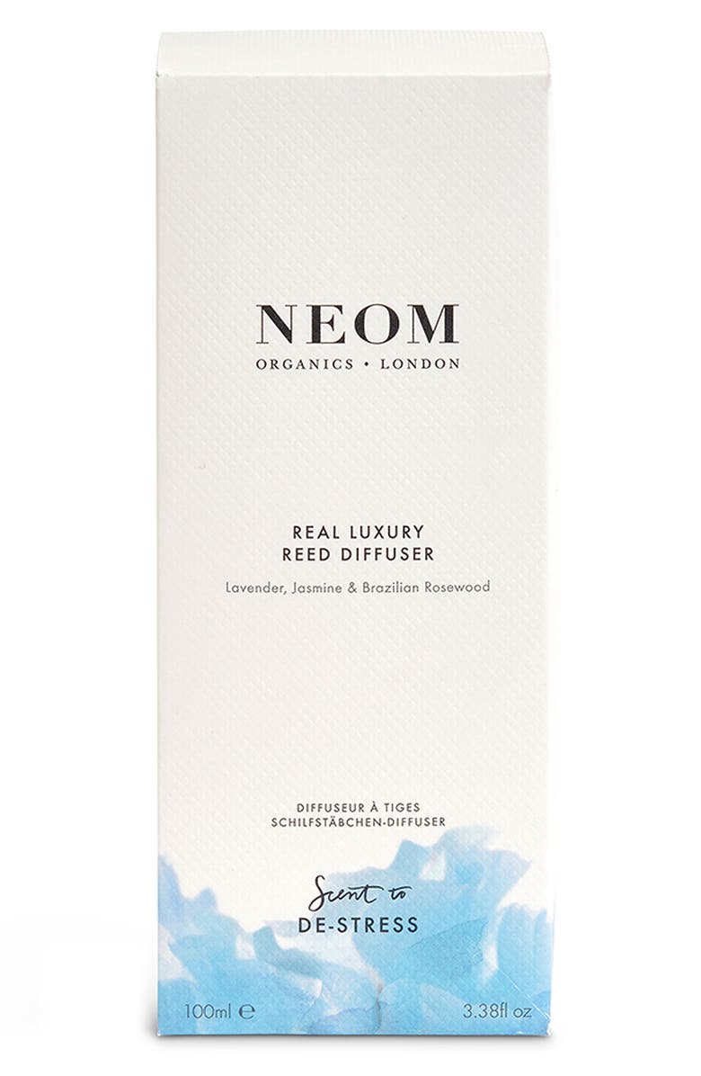 NEOM Wellbeing Scent to De-Stress Real Luxury Reed Diffuser, Alternate, color, 