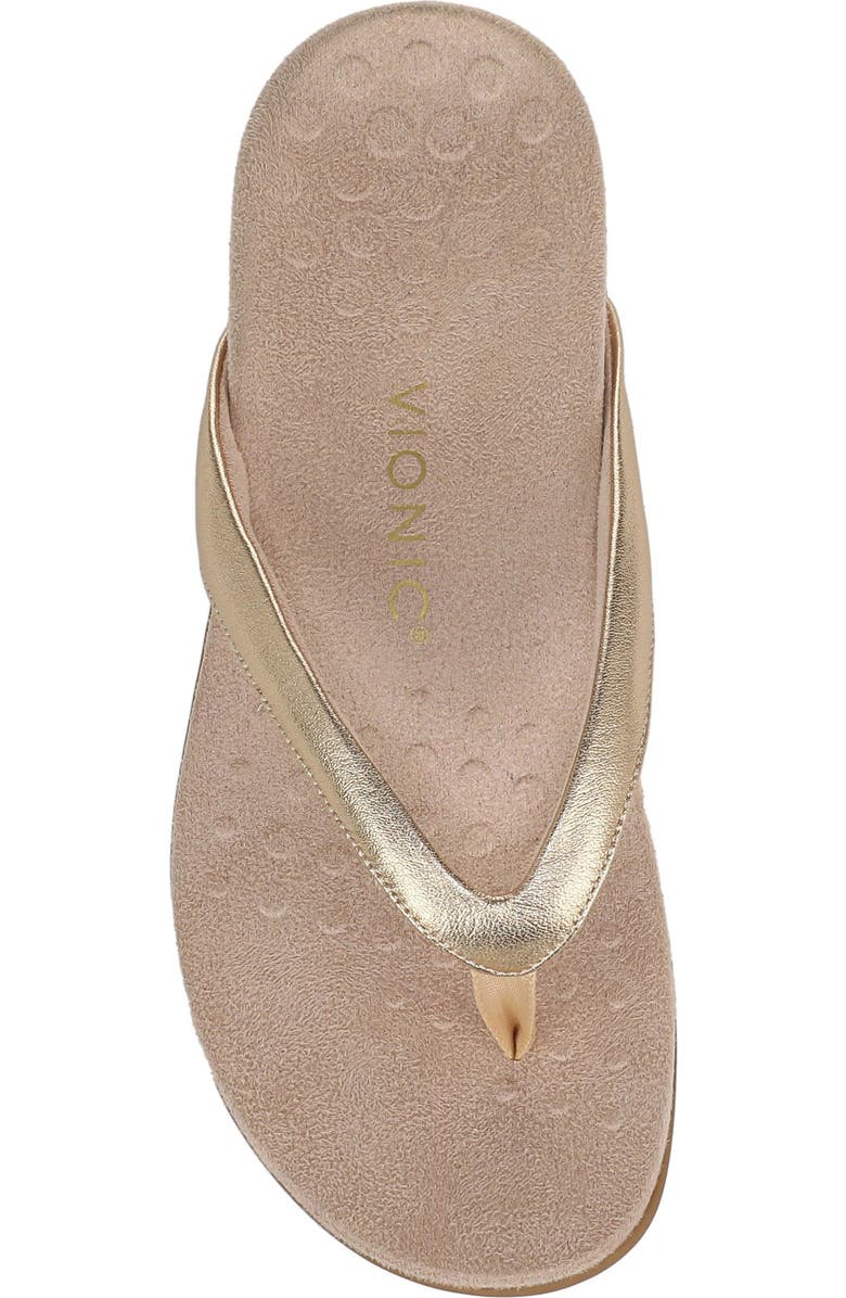 Vionic Dillon Flip Flop, Alternate, color, Gold