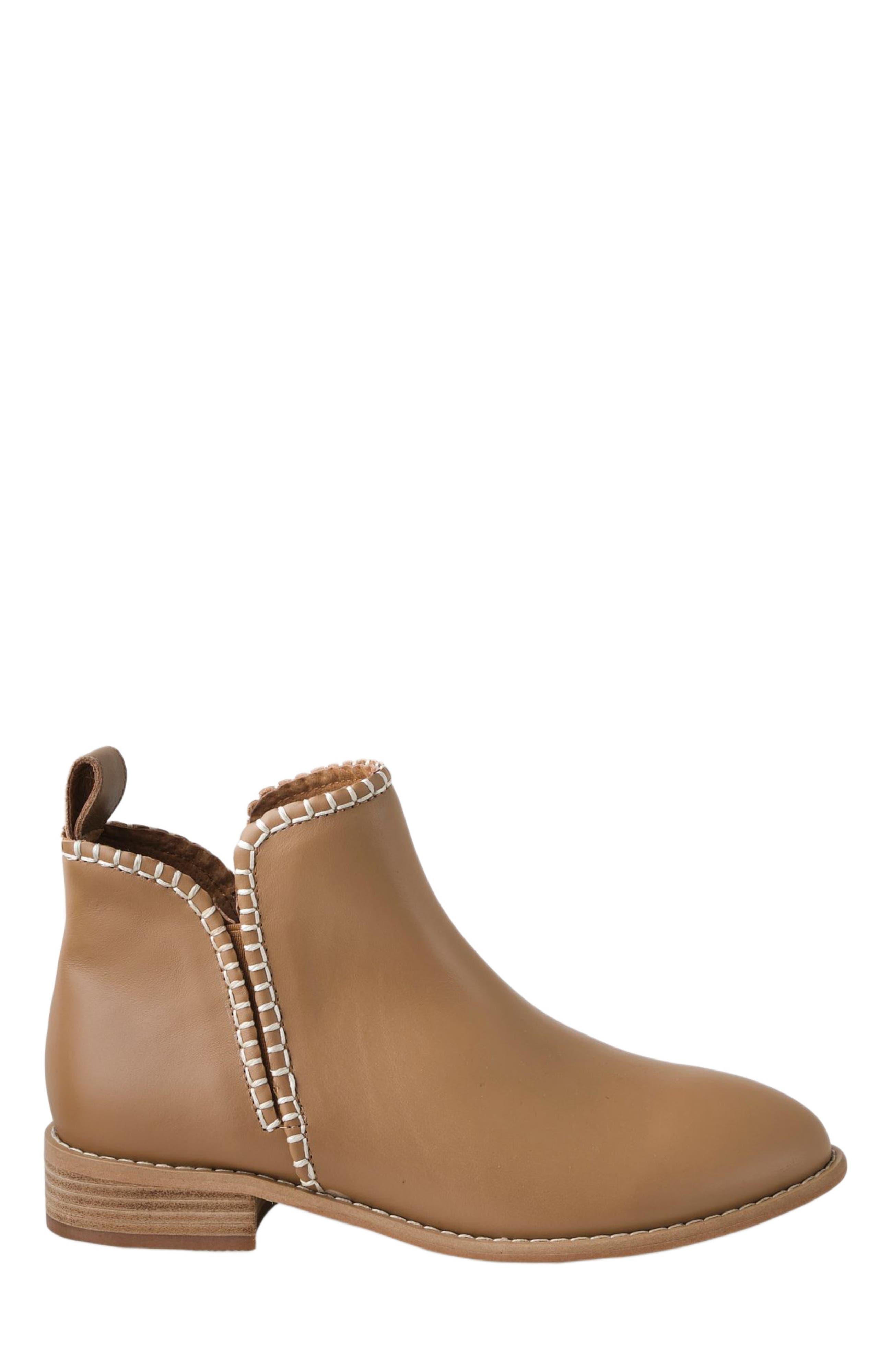 Walnut Melbourne Douglas Stitch Leather Boot, Alternate, color, 
