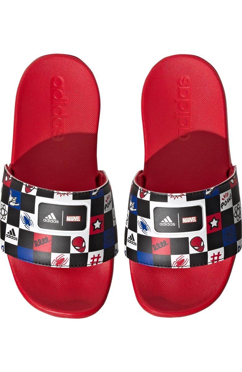 adidas Kids' x Disney Spider-Man Slide Sandal, Alternate, color,