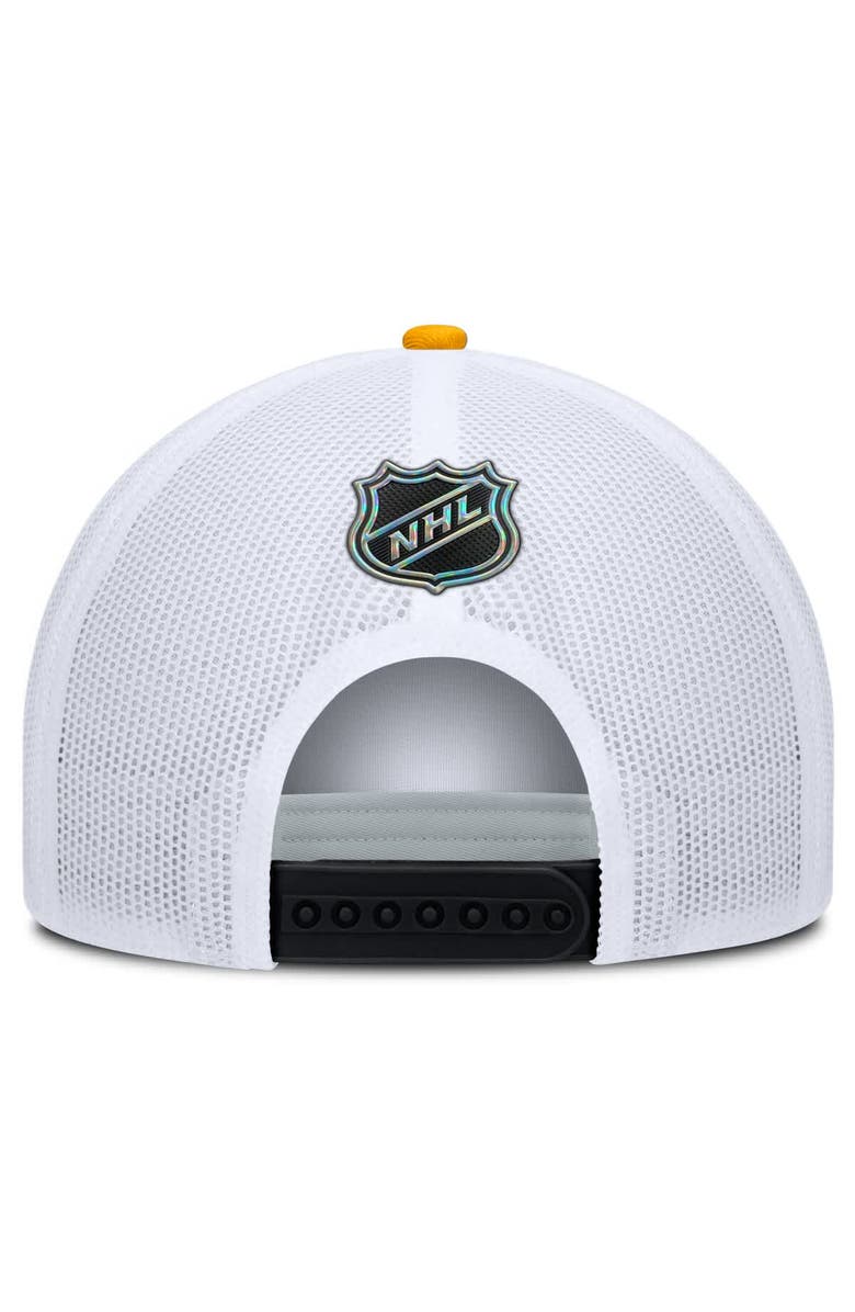 FANATICS Men's Fanatics Black/White Boston Bruins Authentic Pro Rink A-Frame Adjustable Hat, Alternate, color, Black