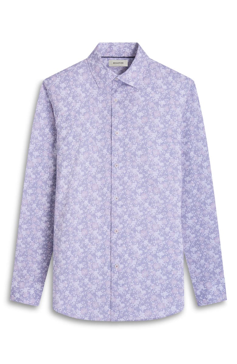 Bugatchi James OoohCotton<sup>®</sup> Floral Button-Up Shirt, Alternate, color, Dusty Pink