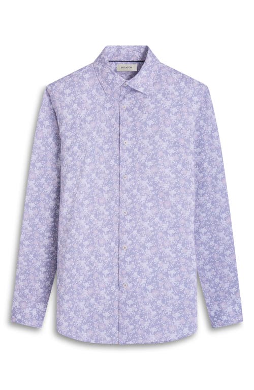 Bugatchi James Ooohcotton® Floral Button-up Shirt In Dusty Pink