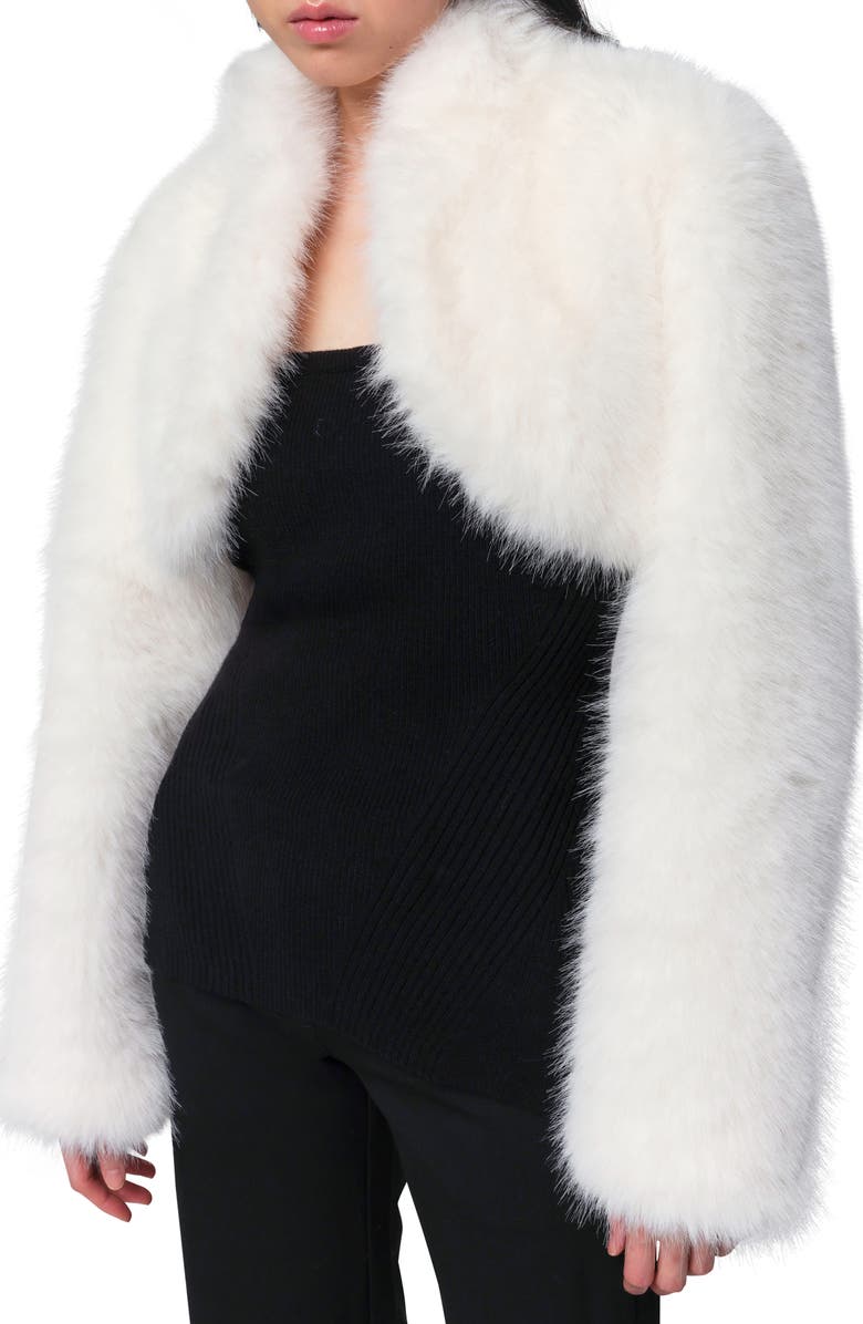 Apparis Odette Pluche<sup>™</sup> Faux Fur Bolero, Main, color,