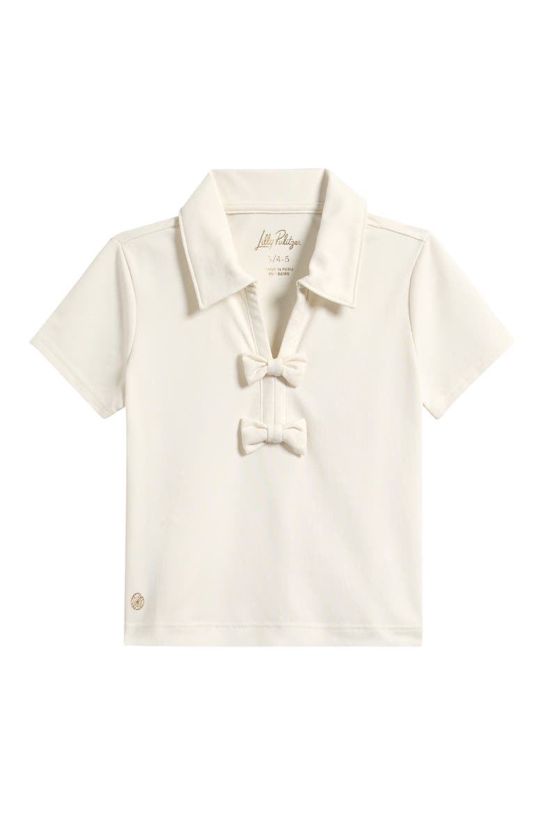 Kids' Mini Frida Sleeved Polo, Main, color, COCONUT