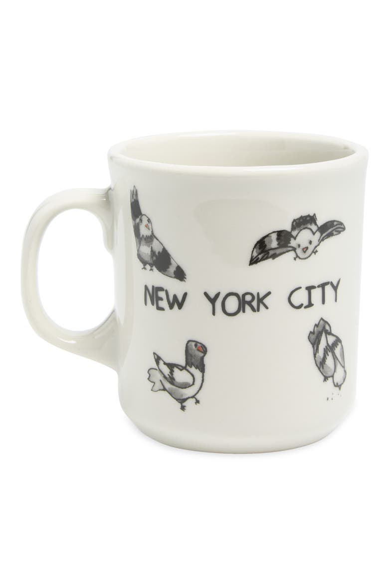Ben Lenovitz Pigeon Mug, Main, color, WHITE