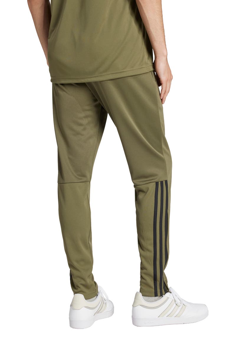 Sereno AEROREADY 3-Stripes Sweatpants, Alternate, color, OLIVE STRATA/ BLACK