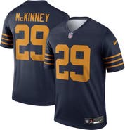 Nike Men's Nike Xavier McKinney Navy Green Bay Packers The 1923 Classic Legend Player Dri-FIT Top