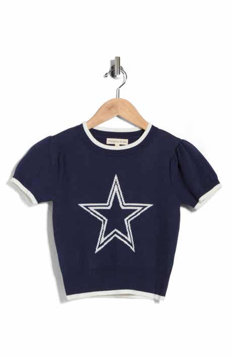 MARGAUX AND LEXI Kids' Star Jacquard Short Sleeve Sweater