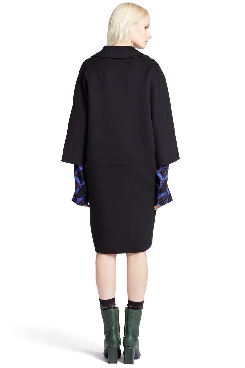 Oversize Double Face Coat, Alternate, color, BLACK
