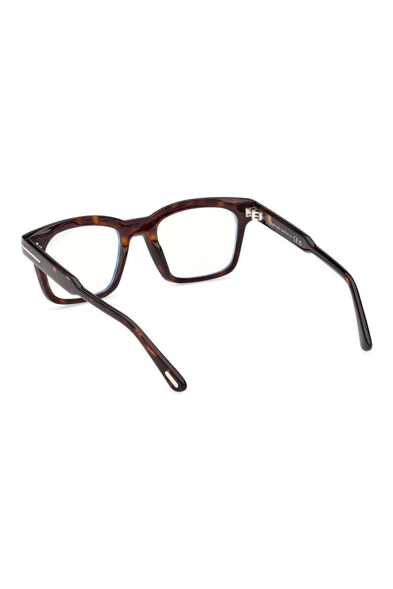 51mm Square Optical Glasses, Alternate, color, SHINY CLASSIC DARK HAVANA