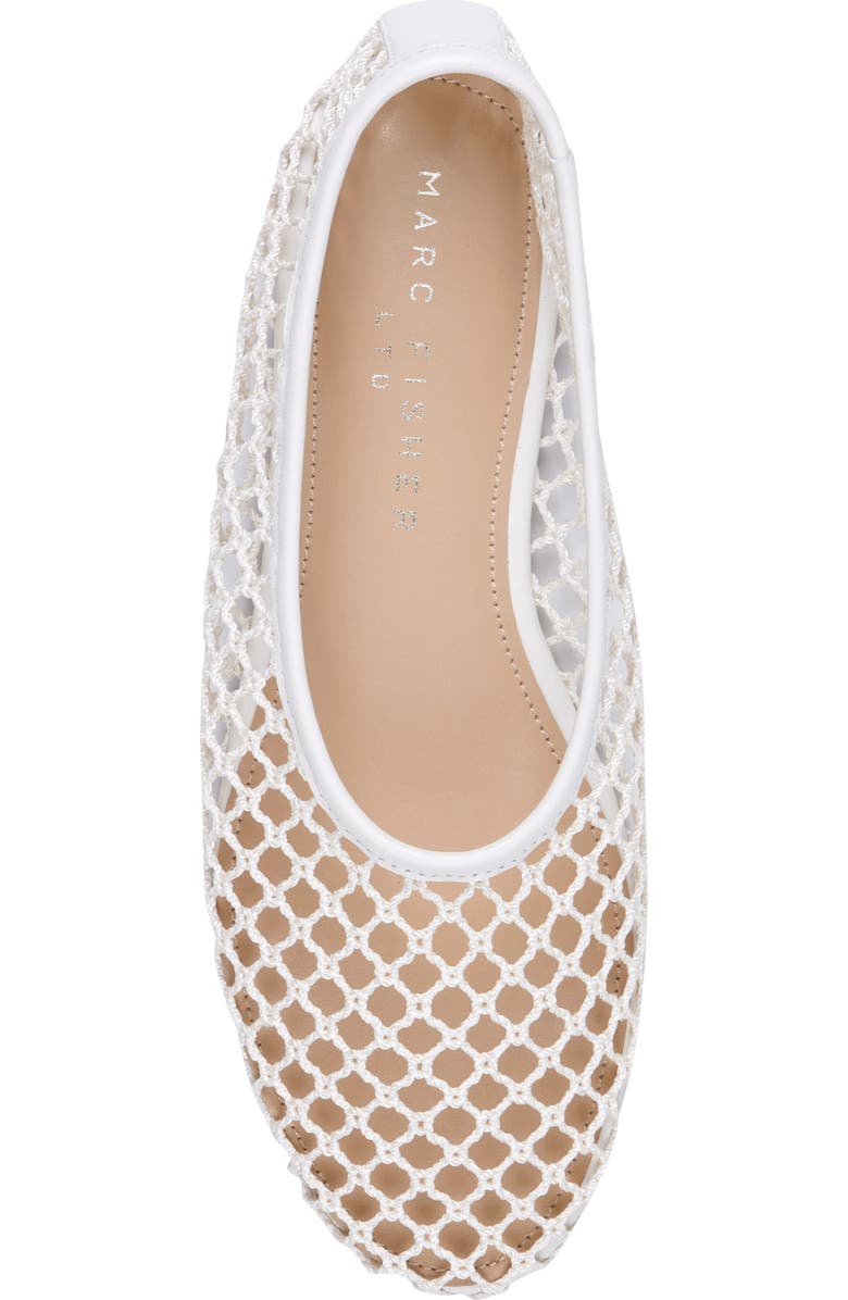 Marc Fisher LTD Jazlyn Pointed Toe Flat, Alternate, color, Ivory