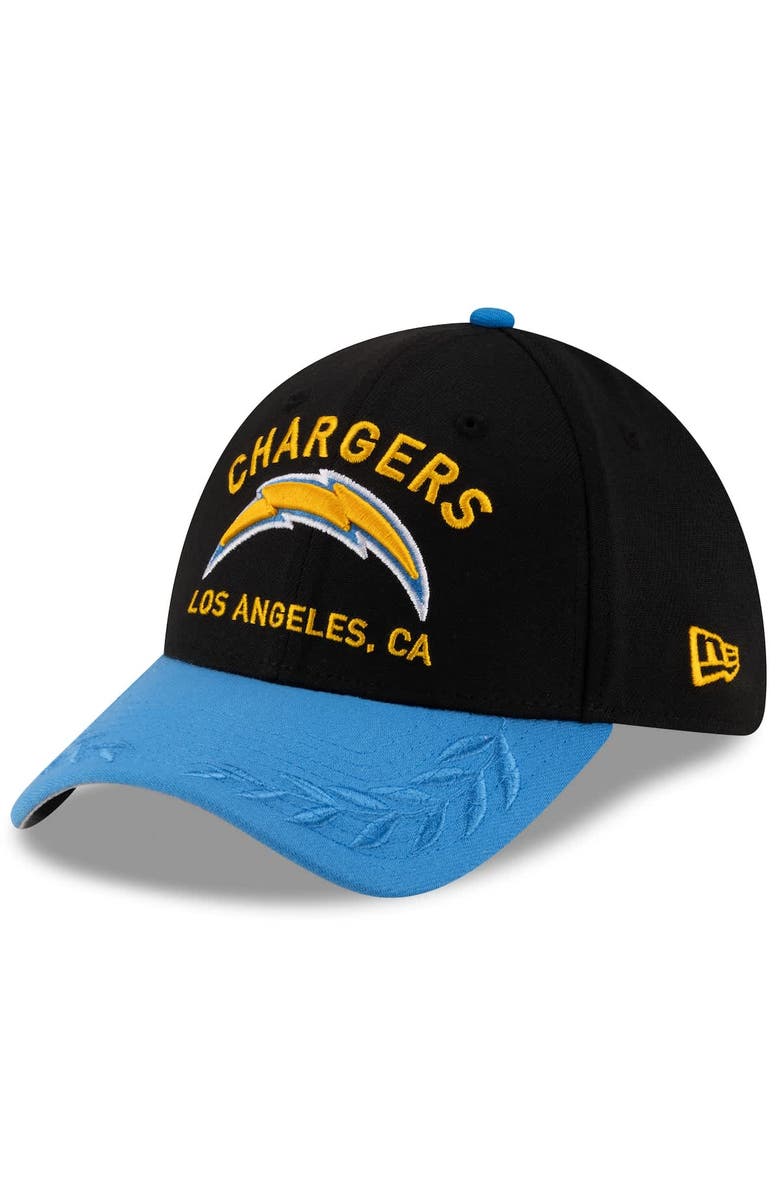 New Era Men's New Era Black/Powder Blue Los Angeles Chargers 2025 NFL Draft 39THIRTY Flex Hat, Alternate, color, Black