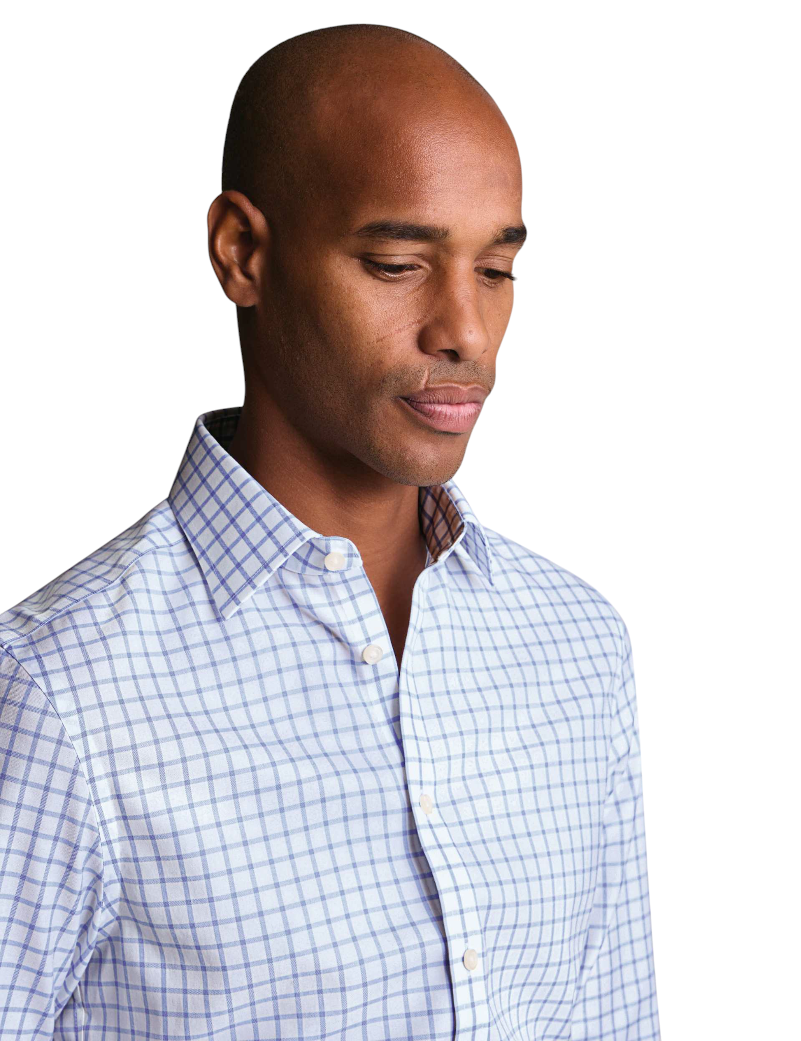 Non-Iron Twill Grid Check Shirt - image 2