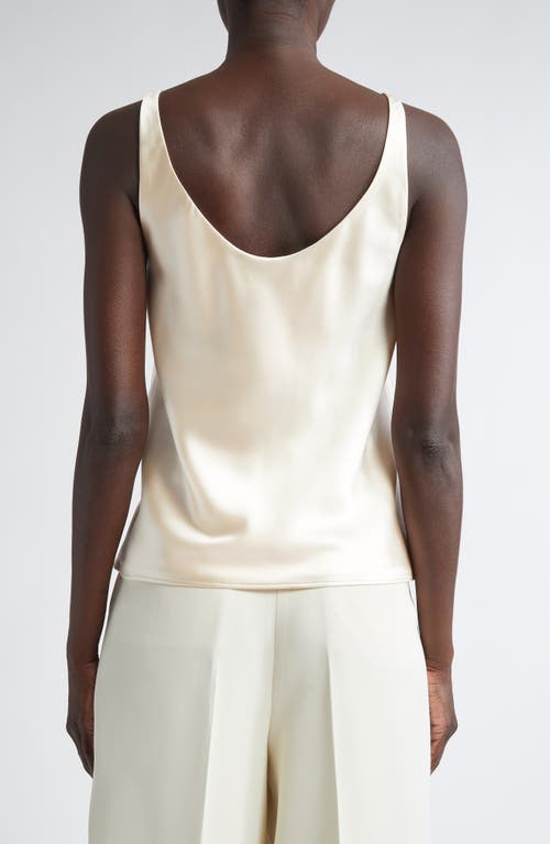 Altuzarra Leitzel Silk Satin Tank In Tapioca