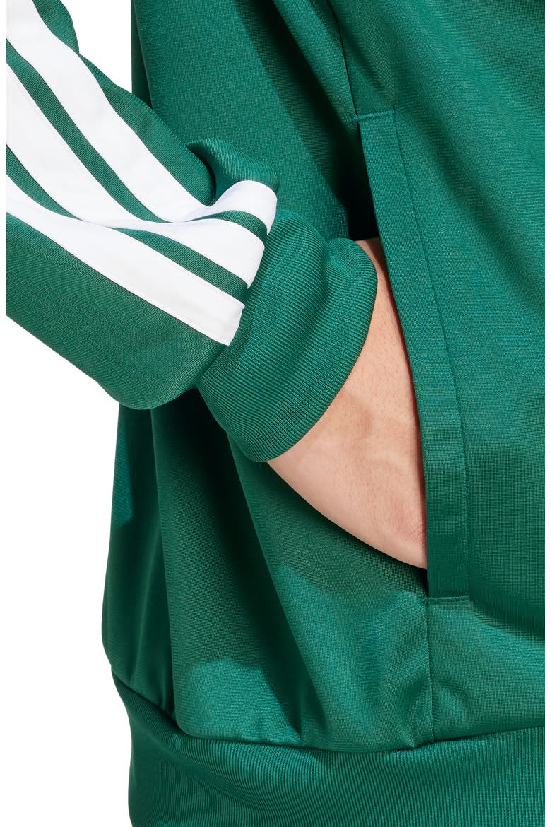 Essentials Warm-Up 3-Stripes Track Jacket, Alternate, color, COLLEGIATE GREEN