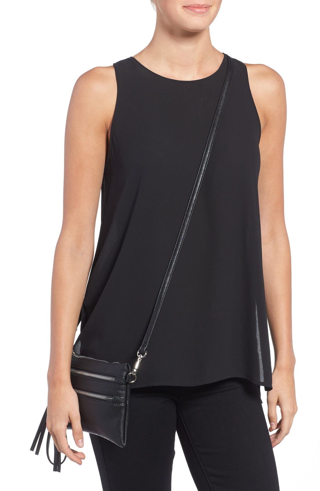 Sole Society 'Camilla' Faux Leather Clutch, Alternate, color, 