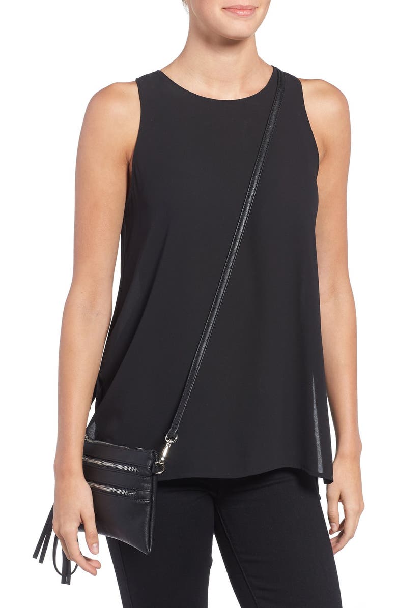 Sole Society 'Camilla' Faux Leather Clutch, Alternate, color,