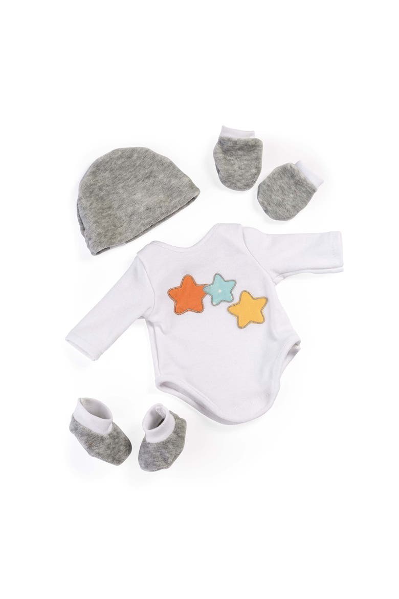 Layette Set for 15 3/4" Baby Doll, Main, color, Grey Multi