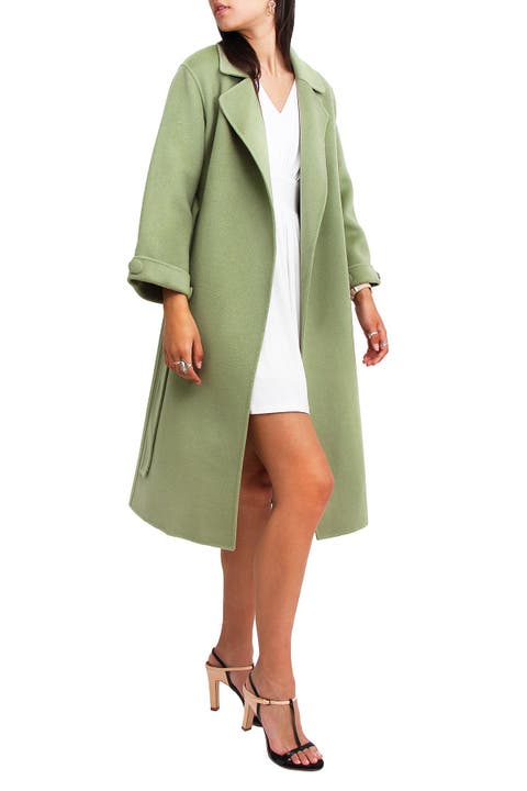 Light green wool coat hotsell