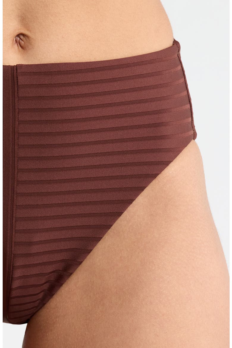 High Waist Bikini Bottoms, Alternate, color, ESPRESSO