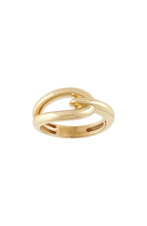 Frankie & Zoe 14k Gold Bypass Ring In Yellow Gold