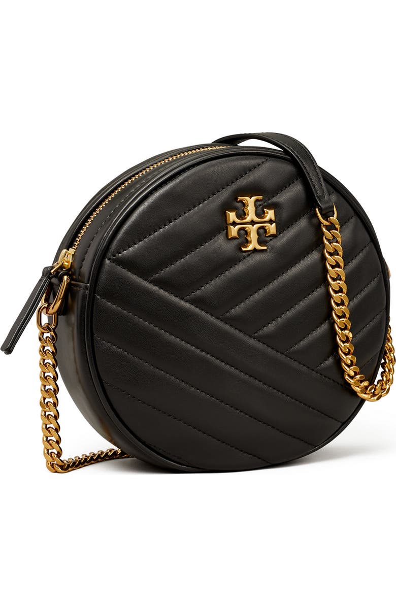 Tory Burch Kira Chevron Quilted Leather Circle Crossbody Bag, Alternate, color,