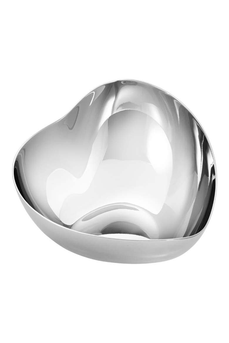 Small Heart Bowl, Main, color, SILVER