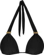 ViX Paula Hermanny Bia Tube Solid Halter Bikini Top