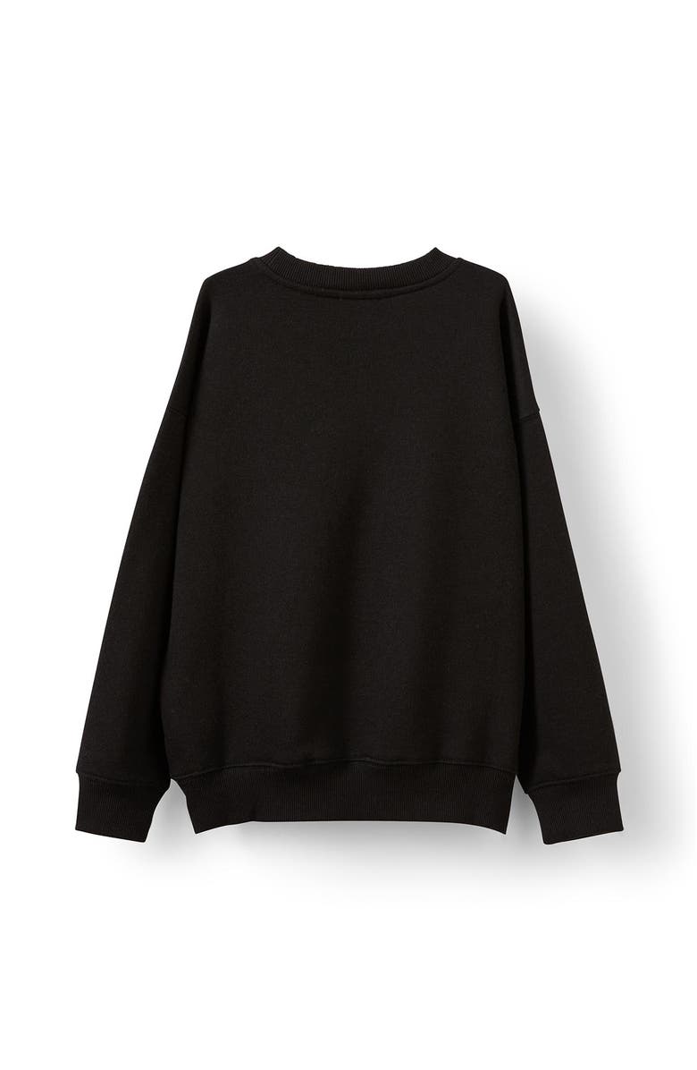 Cotton On Kids Kid's Sammy Oversize Crew, Alternate, color, Black