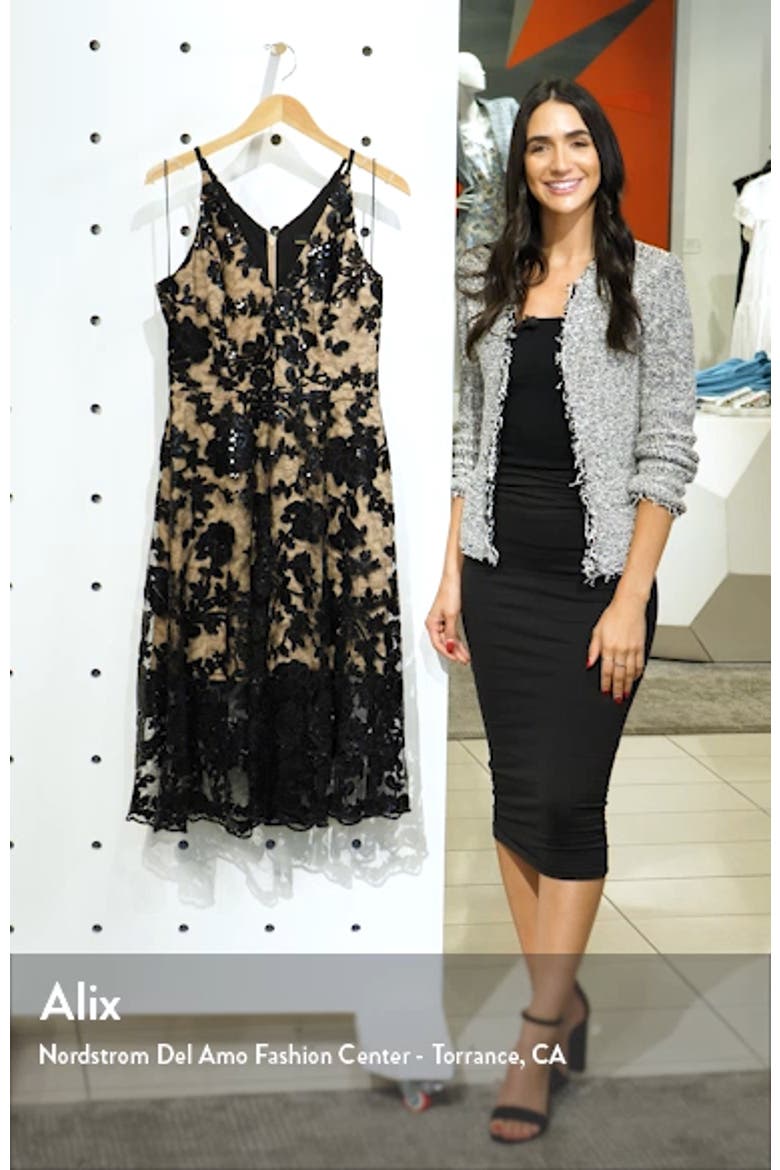 Maria Embellished Fit & Flare Dress video