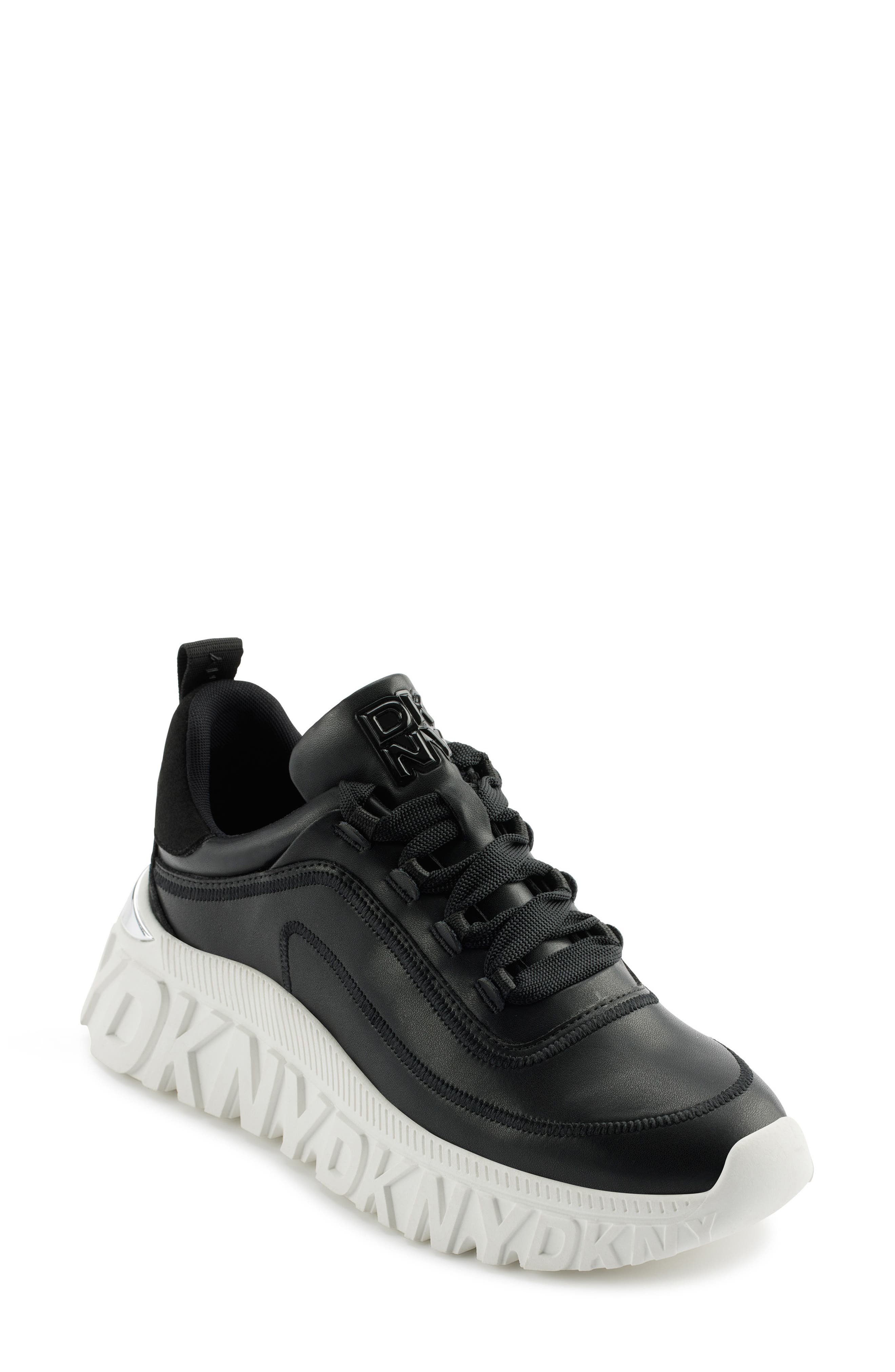 DKNY Lacombe Platform Sneaker, Main, color, Black