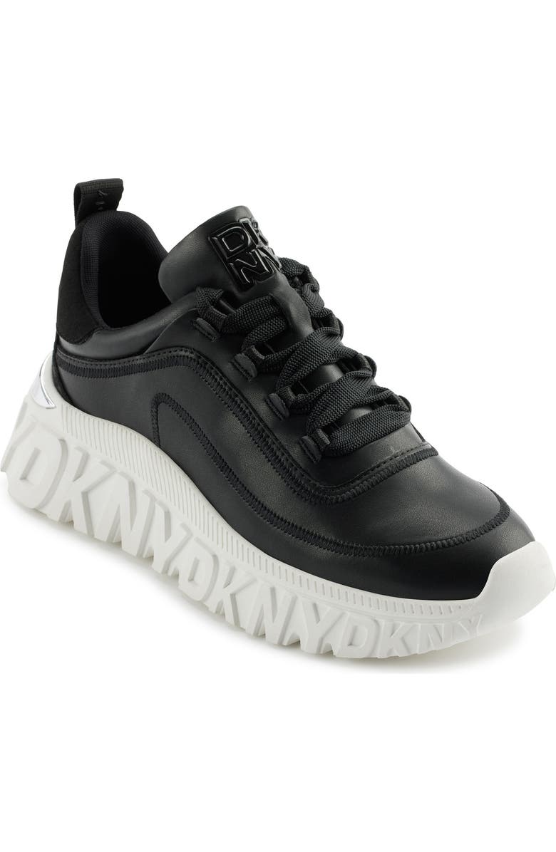DKNY Lacombe Platform Sneaker, Main, color, Black
