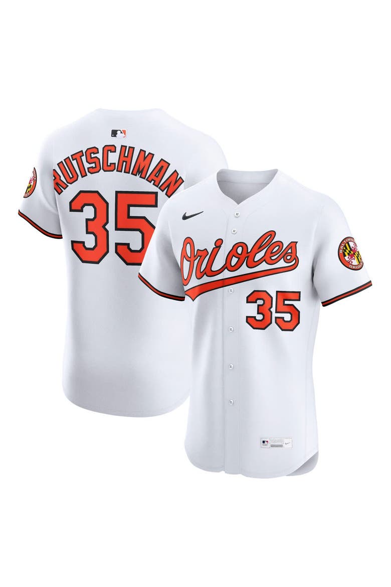 Men's Nike Adley Rutschman White Baltimore Orioles Home Elite Jersey, Alternate, color, White
