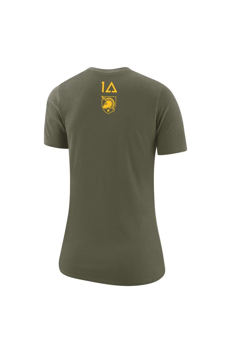 Women's Nike Olive Army Black Knights 1st Armored Division Old Ironsides Operation Torch T-Shirt, Alternate, color, Green