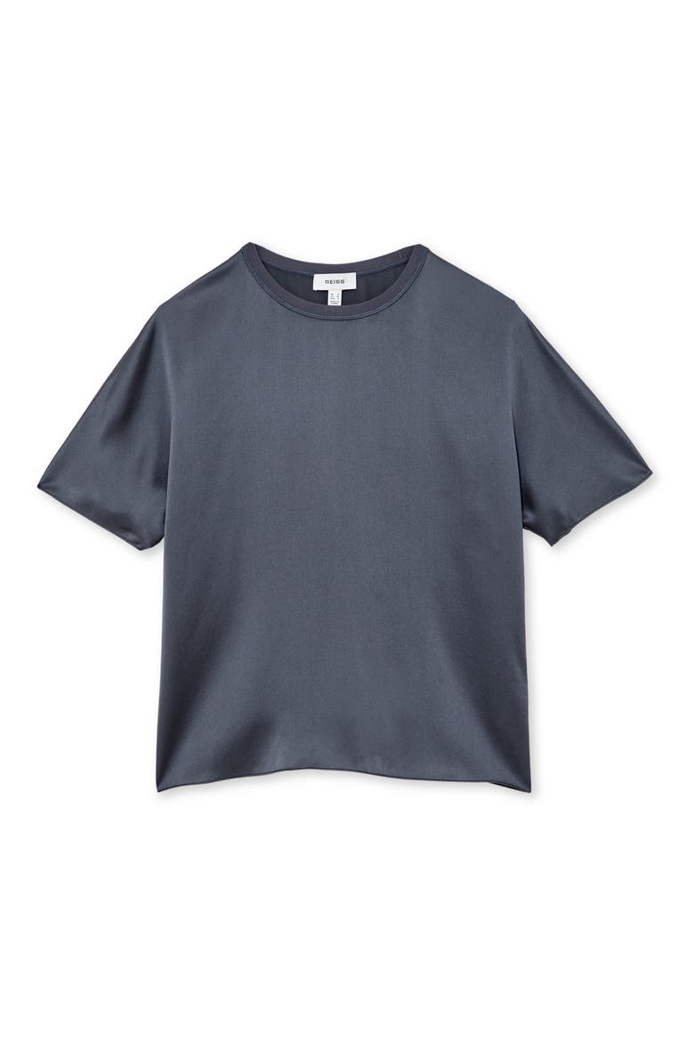 Lena Dolman Sleeve Silk Top, Alternate, color, BLUE