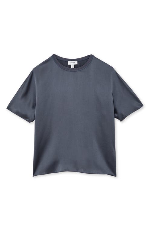 Reiss Lena Dolman Sleeve Silk Top In Blue