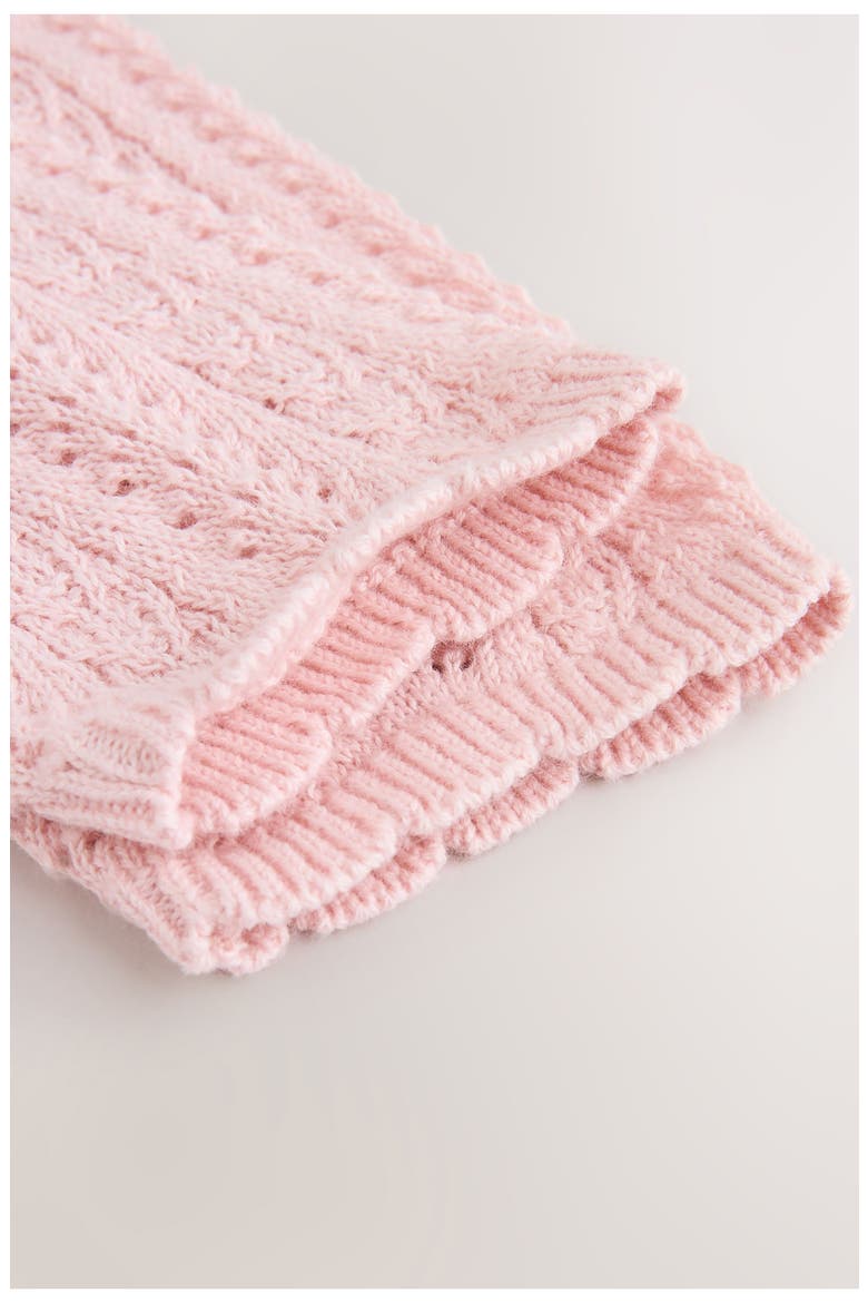Pointelle Sweater Dress, Alternate, color, PINK