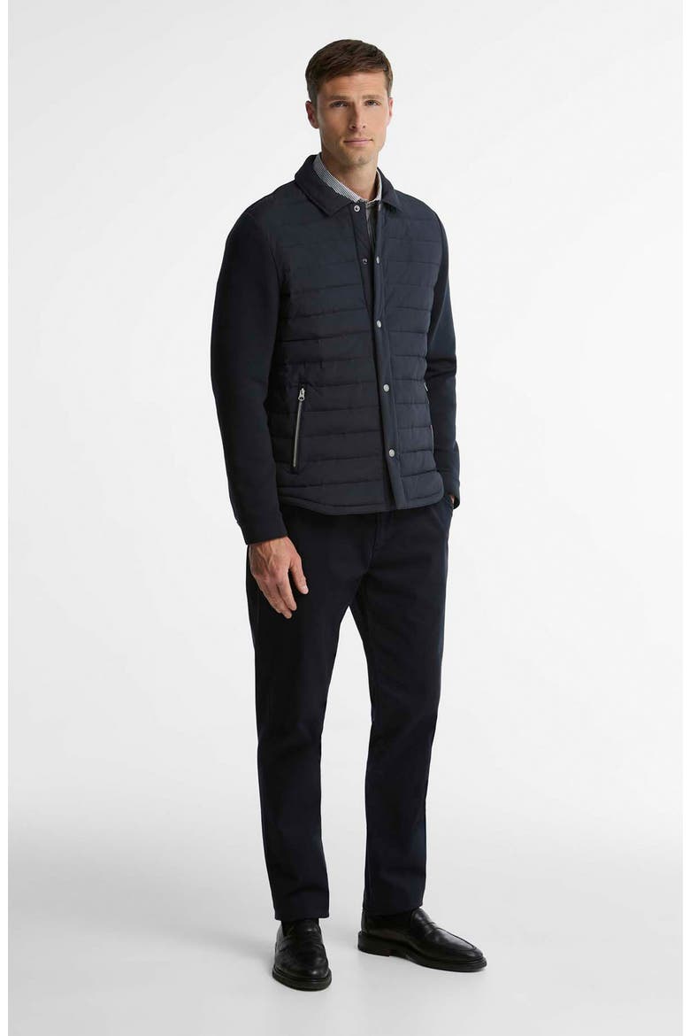 Knowle Quilted Hybrid Jacket, Alternate, color, DARK NAVY