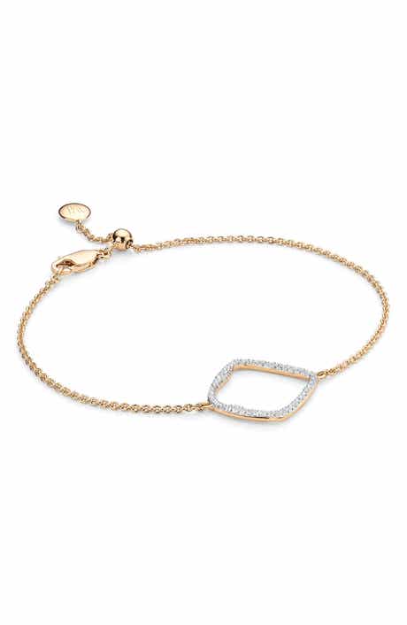Monica Vinader Riva Large Hoop Diamond Bracelet