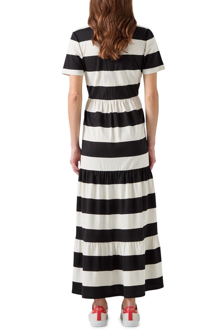 Leigh Stripe Maxi Dress, Alternate, color, BLACK MULTI