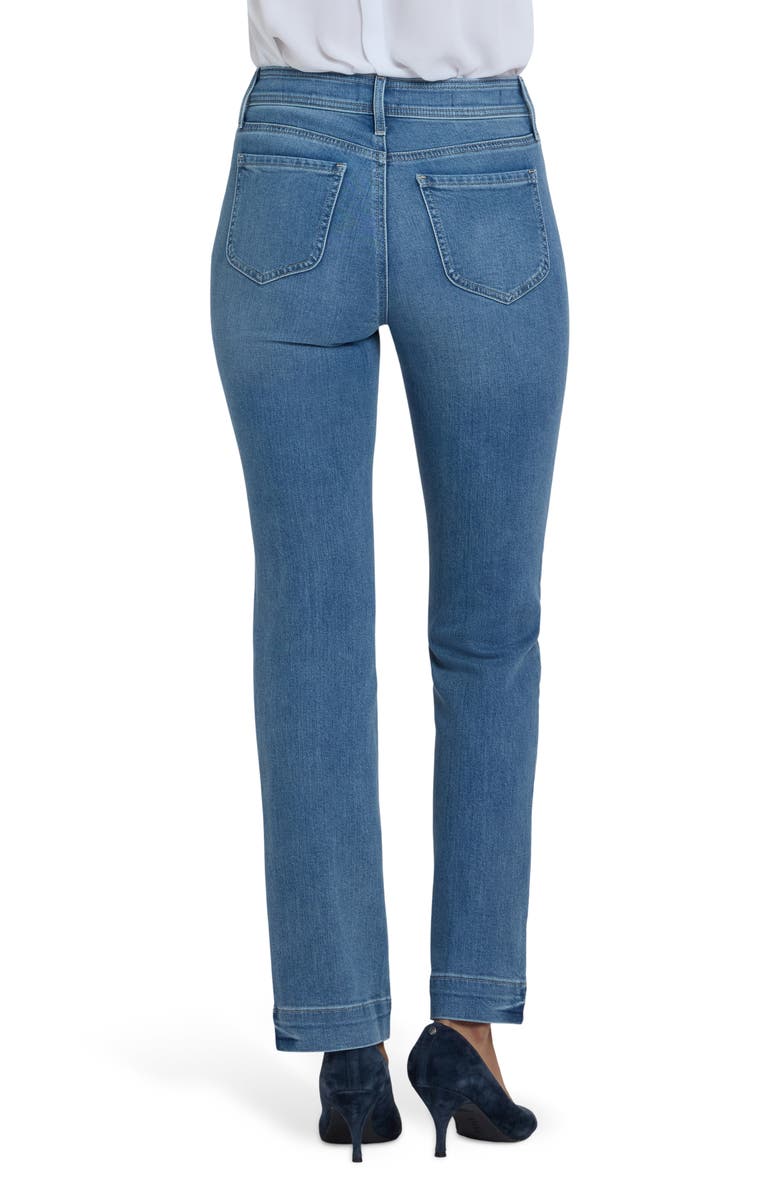 NYDJ Marilyn High Waist Straight Leg Jeans, Alternate, color, Bastille Sea