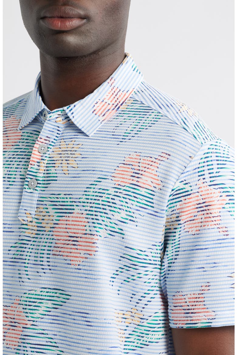 Costa Wave Isle Camo IslandZone® Seersucker Polo, Alternate, color, BIG SKY BLUE