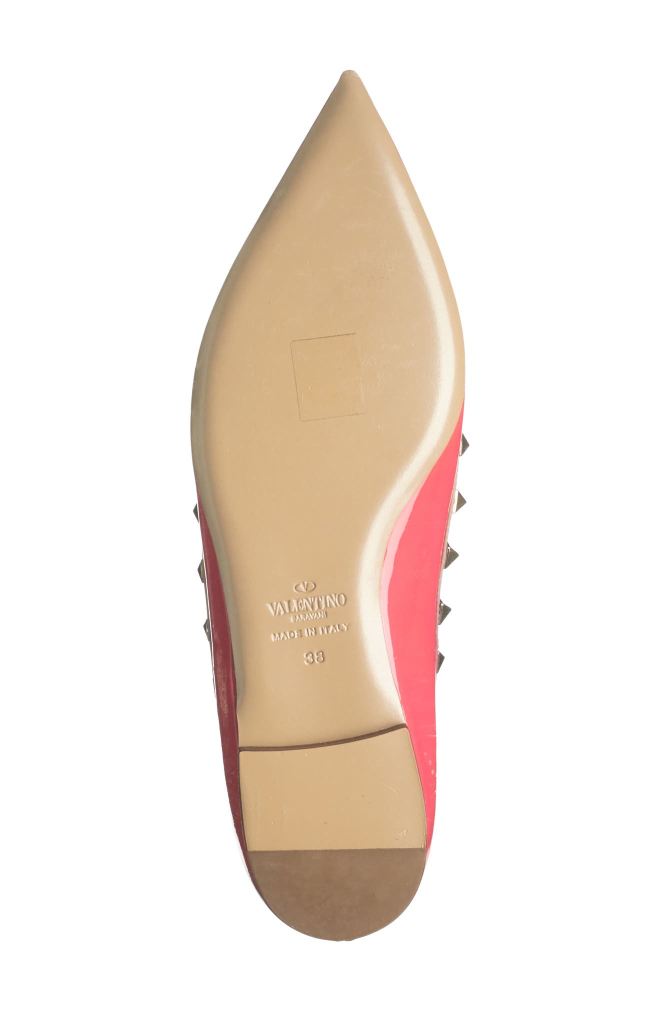 Valentino Garavani 'Rockstud' Flat, Alternate, color, 