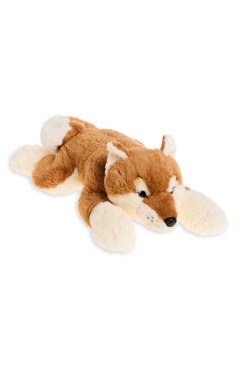 FAO Schwarz Adopt-A-Pets Sweet Shiba Inu Plush Stuffed Animal, Main, color, Brown